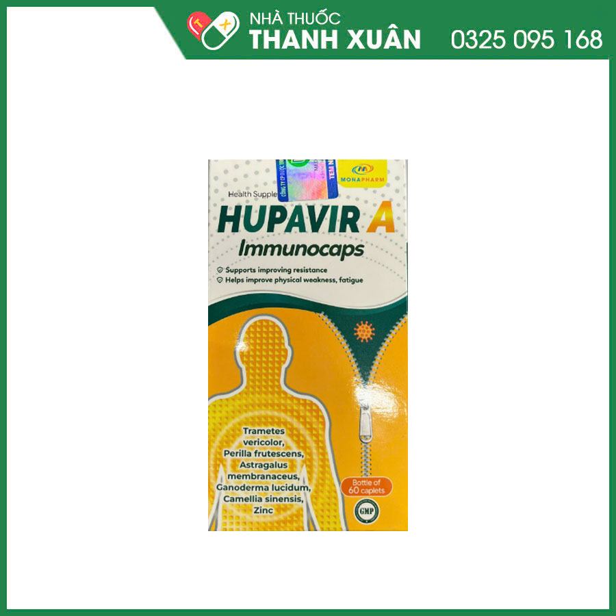 Hupavir - dự phòng tái phát sùi mào gà
